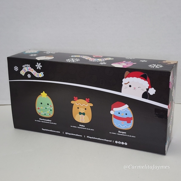 🖤 CHRISTMAS COOKIES 🎄 Select Series Ornament Box Set 2024 Squishmallow ☆ NIB ☆ - Picture 6 of 6